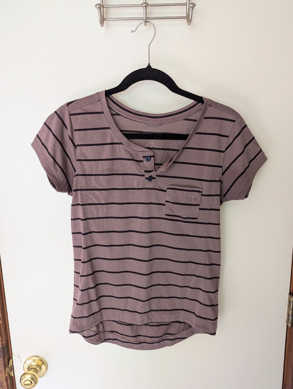 Patagonia Capilene Trail Striped Henley Tee